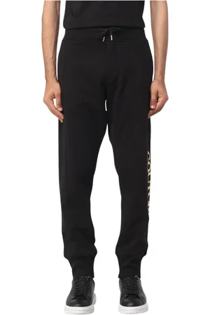 VERSACE Heren, Broeken, Zwart, Maat: XL Katoen