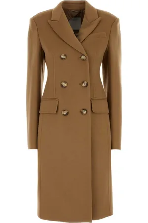 Sportmax Dames, Mantels, Bruin, Maat: XS Wol