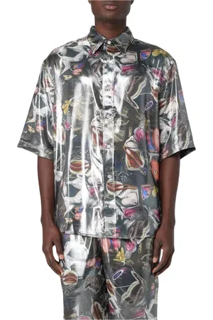 Acne Studios Heren, Overhemden, Veelkleurig, Maat: S Poliester