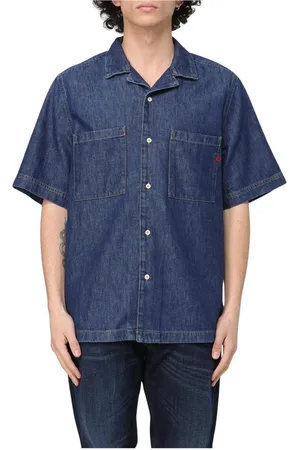 Diesel Heren, Overhemden, Blauw, Maat: M Denim