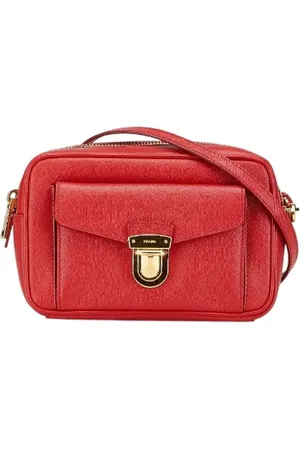 Prada Dames, Pre-owned, Rood, Maat: ONE Size Leer