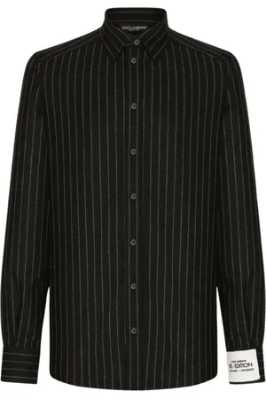 Dolce & Gabbana Heren, Overhemden, Zwart, Maat: 2XS Wol