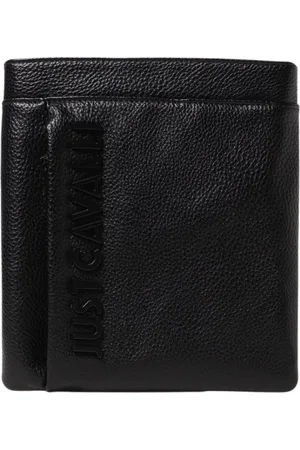 Roberto Cavalli Heren, Tassen, Zwart, Maat: ONE Size Leer
