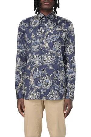 Etro Heren, Overhemden, Blauw, Maat: 2XL