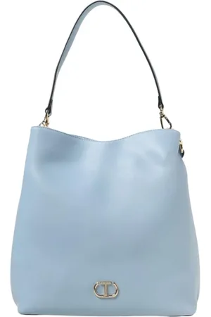 Twin-Set Dames, Tassen, Blauw, Maat: ONE Size Leer