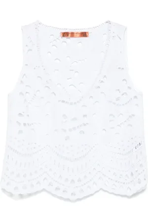 ERMANNO SCERVINO Dames, Tops, Wit, Maat: S