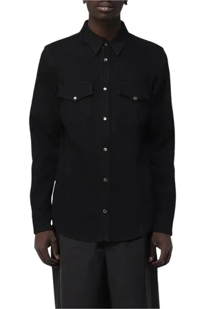 Alexander McQueen Heren, Overhemden, Zwart, Maat: L Denim