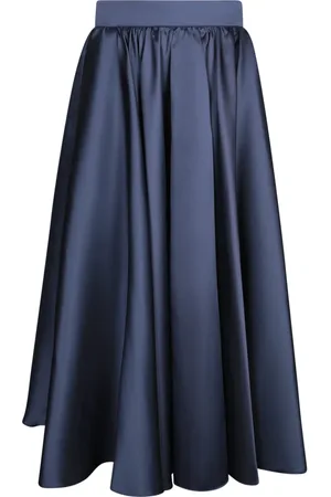 BLANCA Dames, Rokken, Blauw, Maat: L Satijn
