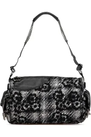CHANEL Dames, Pre-owned, Grijs, Maat: ONE Size Leer