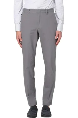 HUGO BOSS Heren, Broeken, Grijs, Maat: XL Katoen
