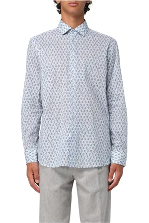 Etro Heren, Overhemden, Blauw, Maat: XL Katoen