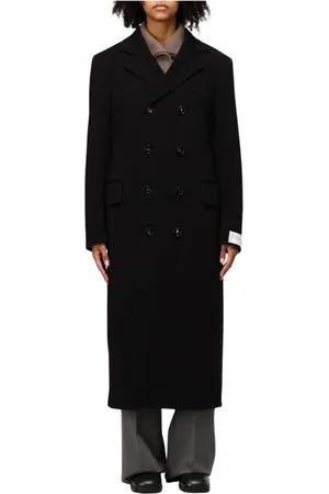 Bottega Veneta Dames, Mantels, Zwart, Maat: XS Wol