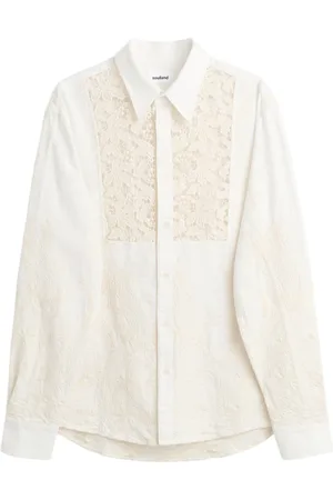 Soulland Dames, Blouses & Shirts, Wit, Maat: S/M Katoen