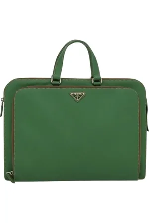 Prada Dames, Pre-owned, Groen, Maat: ONE Size Leer