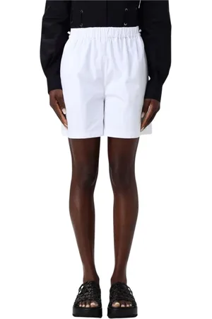 Max Mara Dames, Korte broeken, Wit, Maat: S Katoen
