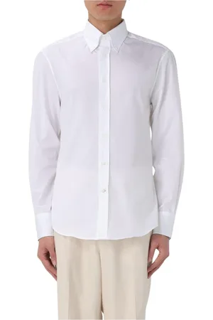 Brunello Cucinelli Heren, Overhemden, Wit, Maat: XL Katoen