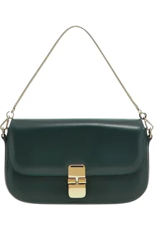 A.P.C. Dames, Tassen, Groen, Maat: ONE Size Leer