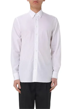 LARDINI Heren, Overhemden, Wit, Maat: 2XL Katoen