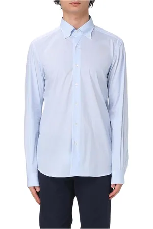 FAY Heren, Overhemden, Blauw, Maat: 2XL
