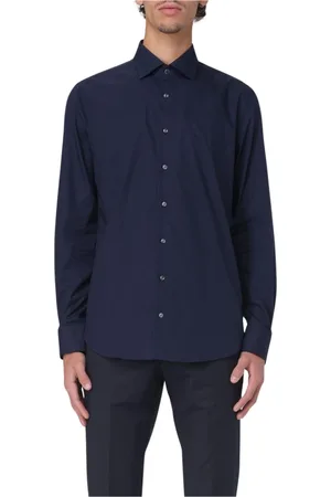 Michael Kors Heren, Overhemden, Blauw, Maat: 3XL Katoen