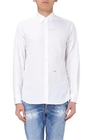 Dsquared2 Heren, Overhemden, Wit, Maat: L Katoen