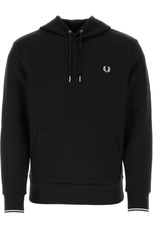 Fred Perry Heren, Sweatshirts & Hoodies, Zwart, Maat: M Katoen