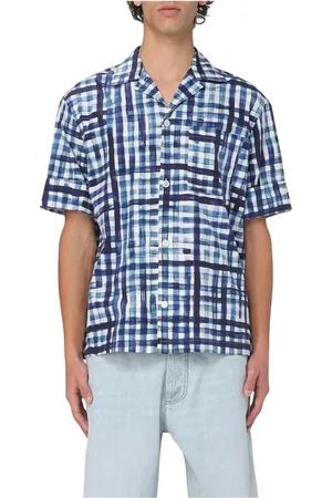 Bottega Veneta Heren, Overhemden, Blauw, Maat: M Katoen