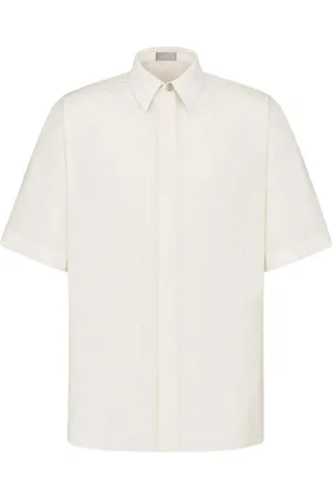 Dior Heren, Overhemden, Wit, Maat: 4XS Katoen