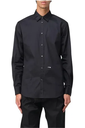 Dsquared2 Heren, Overhemden, Zwart, Maat: XL Katoen