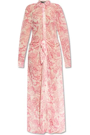 VERSACE Dames, Jurken, Roze, Maat: M Poliester