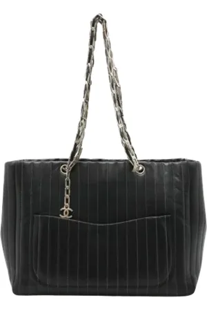 CHANEL Dames, Pre-owned, Zwart, Maat: ONE Size Leer