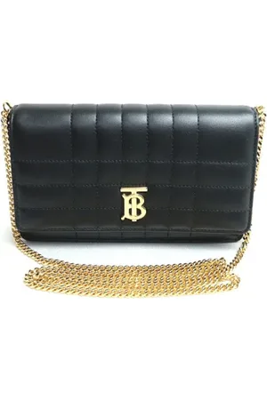 Burberry Dames, Pre-owned, Zwart, Maat: ONE Size Leer