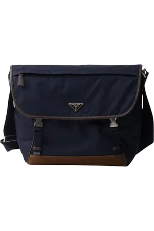 Prada Heren, Tassen, Blauw, Maat: ONE Size