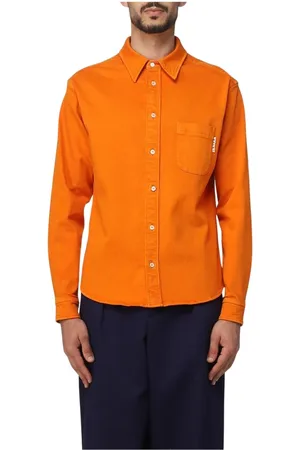 Marni Heren, Overhemden, Oranje, Maat: XL Katoen