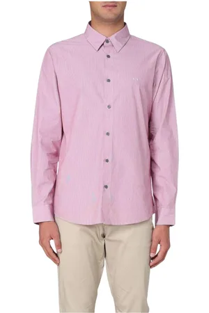 Armani Exchange Heren, Overhemden, Roze, Maat: M Katoen