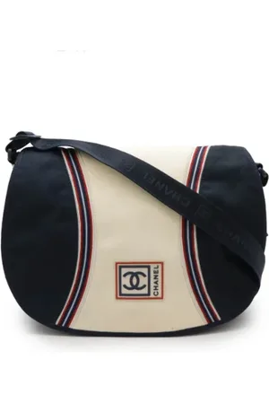 CHANEL Dames, Pre-owned, Blauw, Maat: ONE Size Nylon