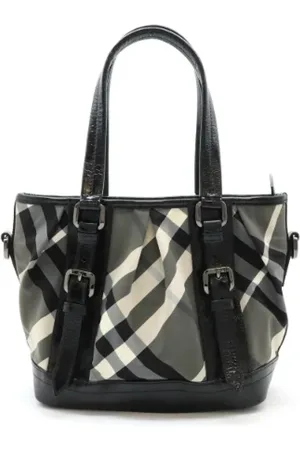Burberry Dames, Pre-owned, Zwart, Maat: ONE Size Leer