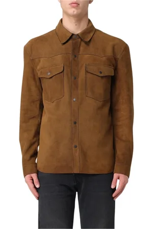 SALVATORE SANTORO Heren, Jassen, Bruin, Maat: XL Suède
