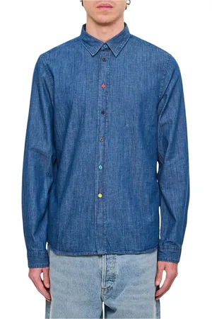 Paul Smith Heren, Overhemden, Blauw, Maat: M Denim