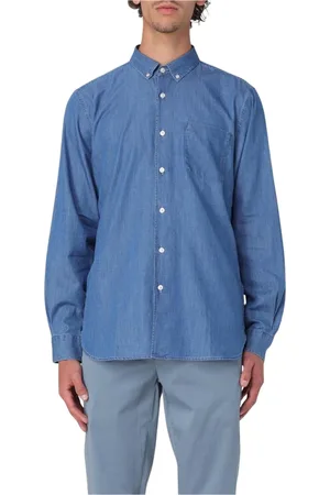 FAY Heren, Overhemden, Blauw, Maat: XL Denim