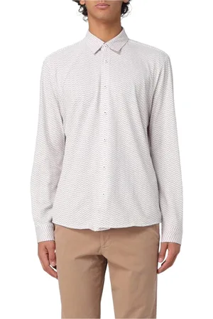 HUGO BOSS Heren, Overhemden, Wit, Maat: L Leer