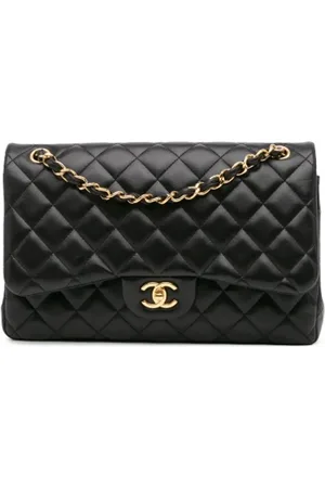 CHANEL Dames, Pre-owned, Zwart, Maat: ONE Size Leer