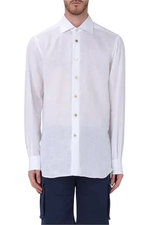 Kiton Heren, Overhemden, Wit, Maat: L