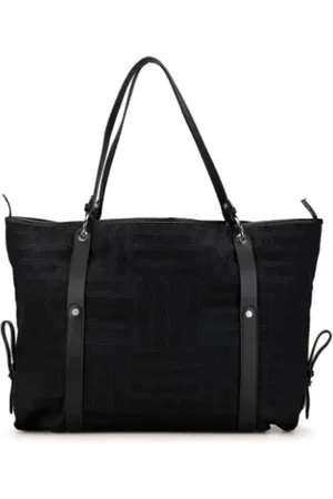 Salvatore Ferragamo Dames, Pre-owned, Zwart, Maat: ONE Size Leer