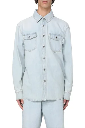 Bottega Veneta Heren, Overhemden, Blauw, Maat: L Denim