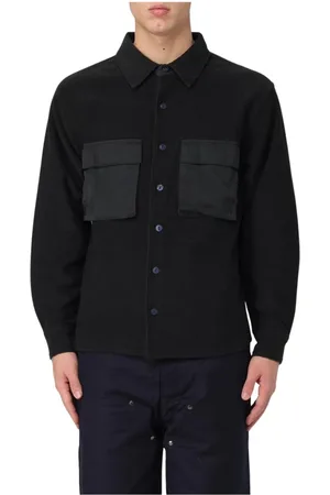 Brain Dead Heren, Overhemden, Zwart, Maat: XL Fleece