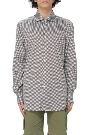 Kiton Heren, Overhemden, Bruin, Maat: XL Kasjmier