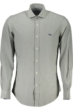HARMONT&BLAINE Heren, Overhemden, Groen, Maat: 2XL Katoen