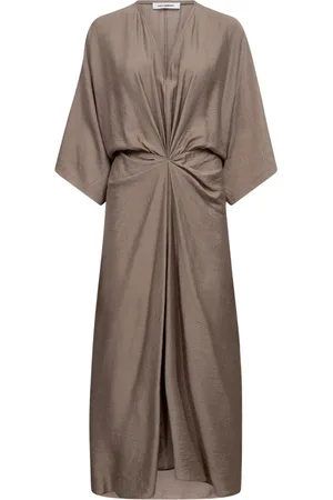 Co`Couture Dames, Jurken, Bruin, Maat: XS Viscose