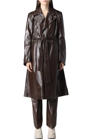 Bottega Veneta Dames, Mantels, Bruin, Maat: S
